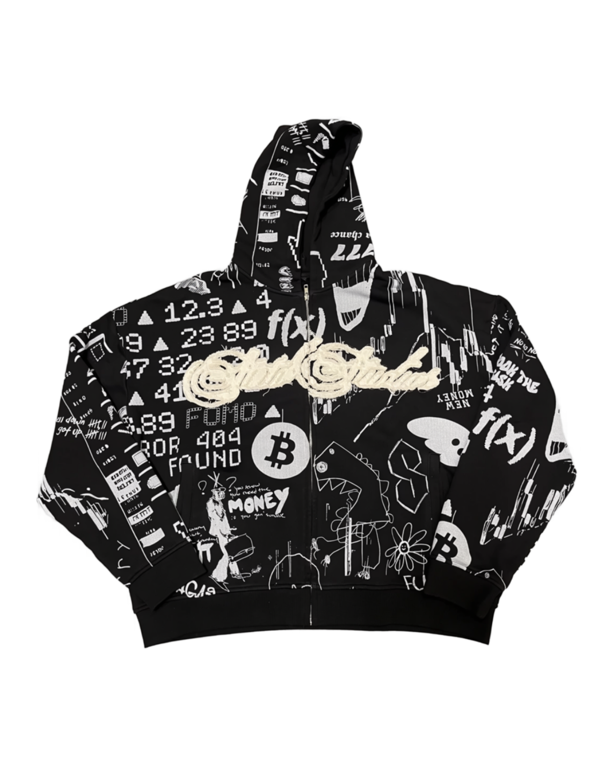 "Graffiti" Zip-Up Hoodie
